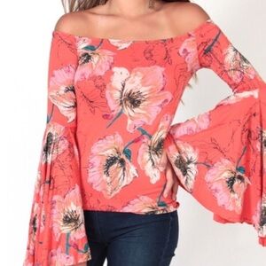 We The Free Top Birds of Paradise Orange M